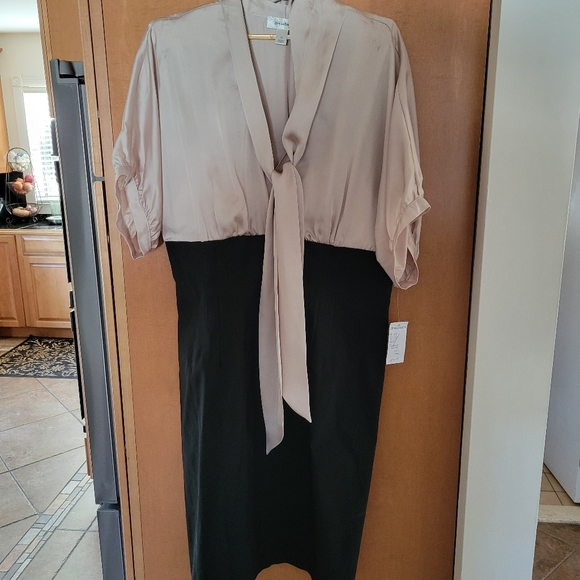 Women's V-Neck Dress, Dress Barn Size 12 - Picture 1 of 7